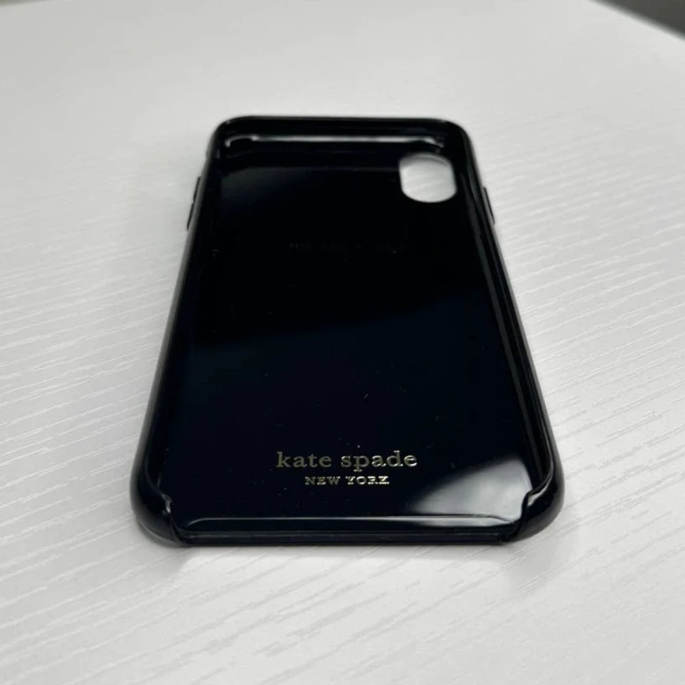 Kate Spade Protective iPhone XS MAX Black white Stripe Case